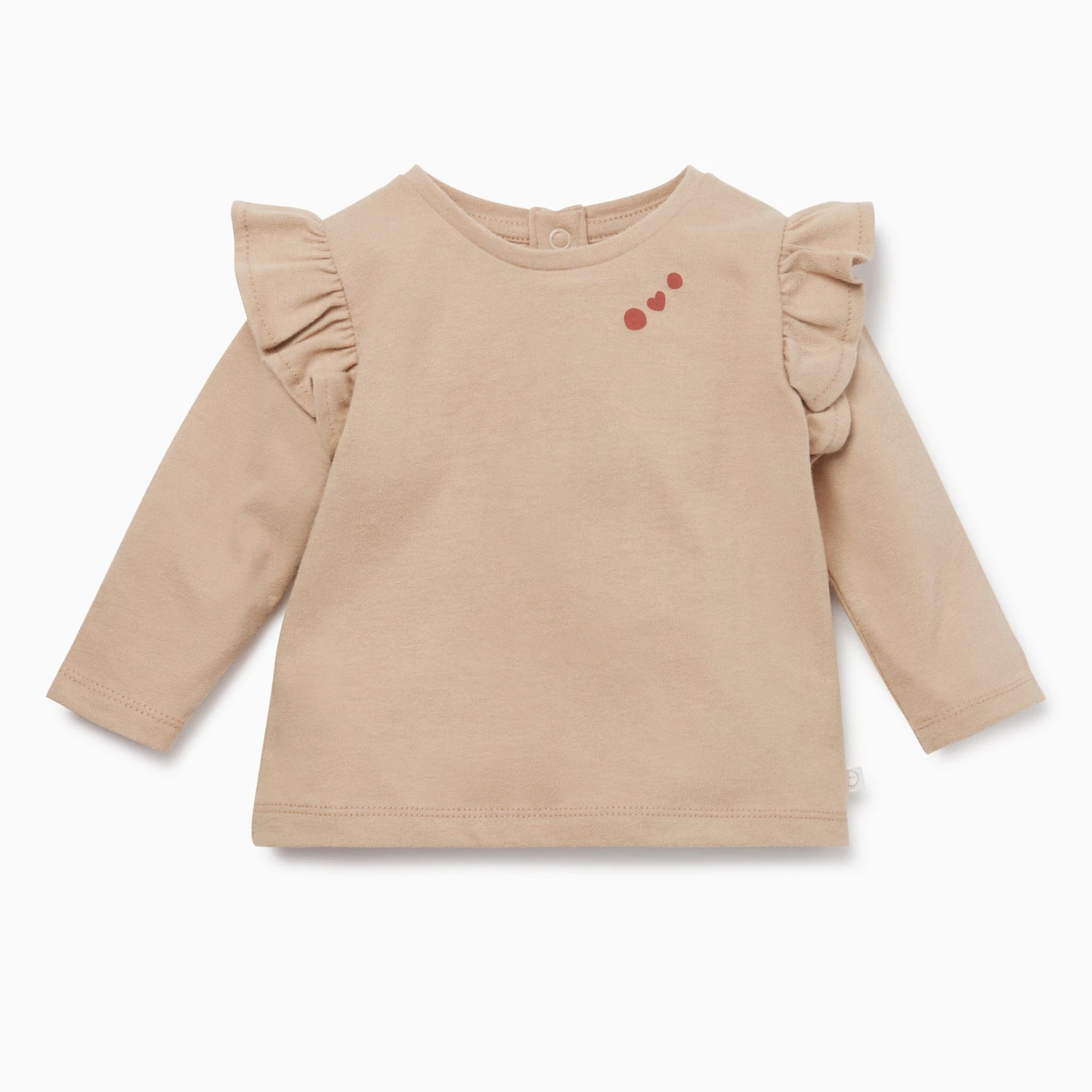 Terracotta & Caramel Dress, Ruffle Tee & Cardigan Day Outfit 6 Terracotta & Caramel Dress, Ruffle Tee & Cardigan Day Outfit - Image 4